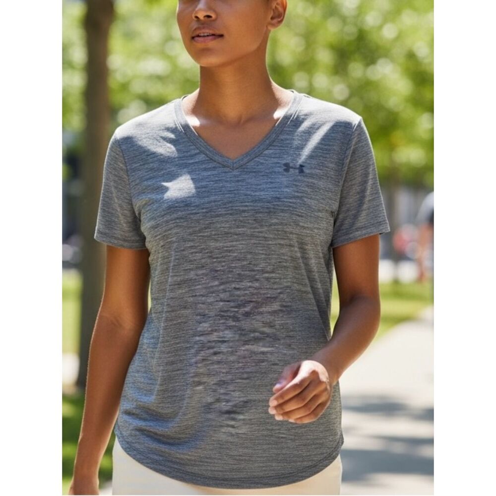 Under Armour Tech Twist V Neck Wicking Athletic Top Sz XL